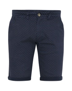D555 Dudley AOP Stretch Chino Shorts Navy